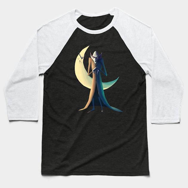 Der Vampir Baseball T-Shirt by Kudden